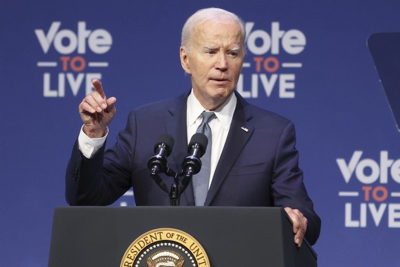 President Joe Biden speaks at a 2024 Prosperity Summit Tuesday, July 16, 2024, in North Las Vegas, Nev. (AP Photo/Ronda Churchill)