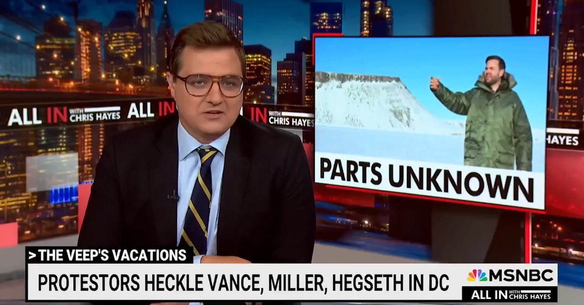 MSNBC-Moderator über J.D. Vances häufige Ferien