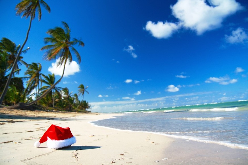 Für viele sehr aussergewöhnlich: Weihnachten am Strand.