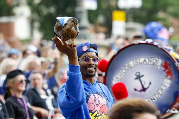 <p>In und um Boston gehören alle zur schottischen «Tartan Army» – so auch diese Ente.</p>