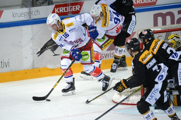 Kloten&#039;s player Daniele Grassi during the National League game of the Swiss Championship 2017/18 between HC Lugano and EHC Kloten at the stadium Resega in Lugano, Switzerland, Tuesday, September  ...