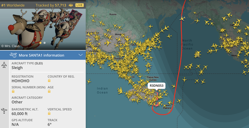 Sansta Claus Flightradar