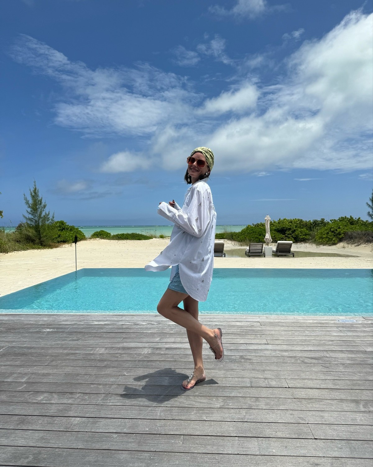 Olivia Palermo en vacances dans les îles Turks-et-Caïcos