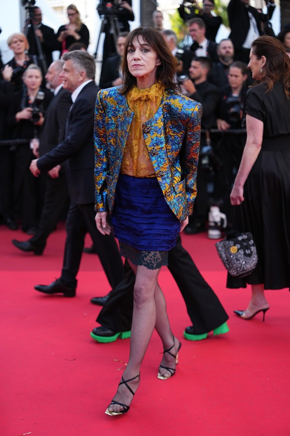 Charlotte Gainsbourg poses for photographers upon arrival at the premiere of the film 'Fjord' at the 79th international film festival, Cannes, southern France, Monday, May 18, 2026. (Photo b ...