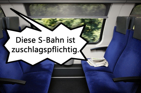 Zeitungen liegen auf Sitzbaenken in einem S-Bahn Abteil. (KEYSTONE/EQ IMAGES/Moritz Hager)