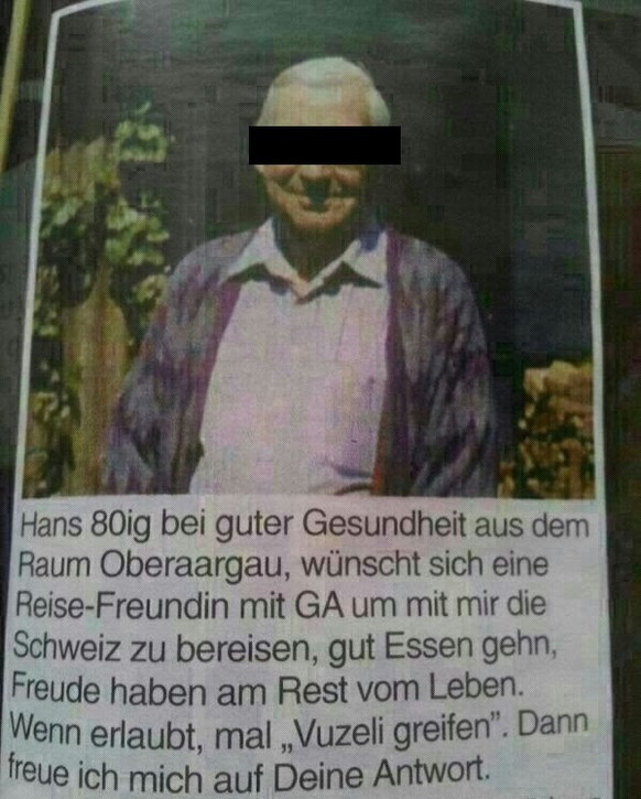 Abkühlung ist da! PICDUMP!
Wie wärs mal mit einem &quot;Kleinanzeigen aus der Partnervermittlung&quot; Picdump?