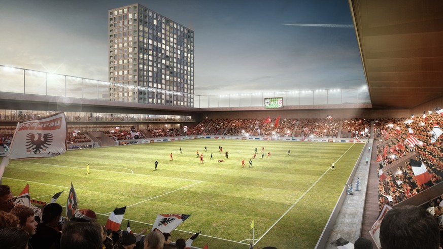 FC Aarau Torfeld Süd Projekt Stand Anfang 2018