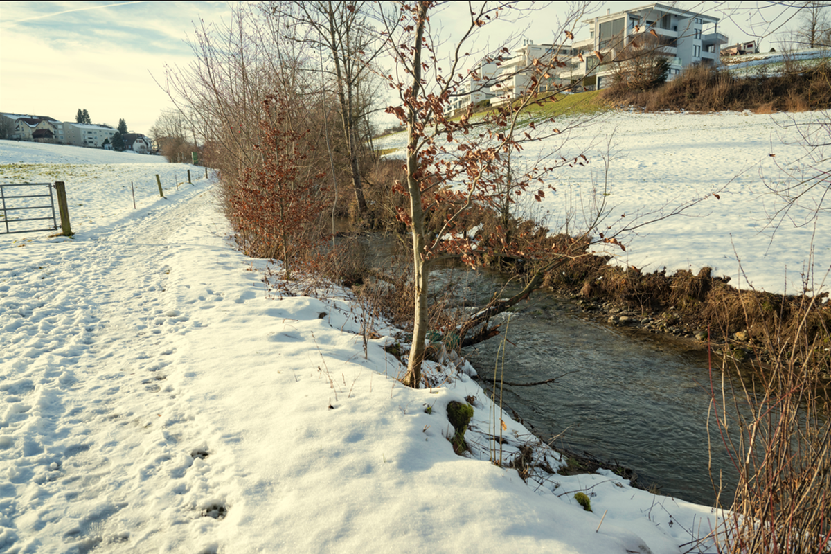 Der Tresor lag im Fluss Wyna.