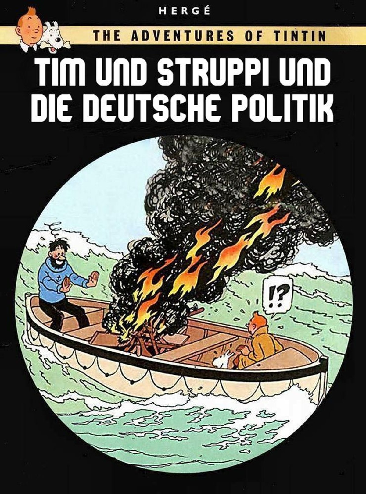 Tim und Struppi und die deutsche Politik (Meme)