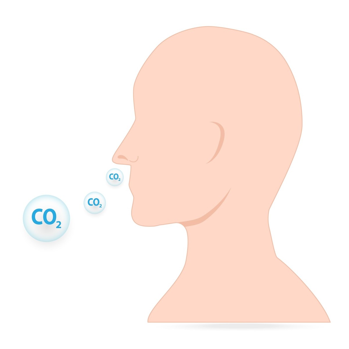 CO2 in der Atemluft