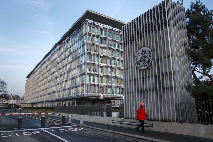 Blick auf den Hauptsitz der Weltgesundheitsorganisation (WHO) in Genf. 