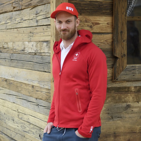 Alex Fiva of Switzerland poses during a media conference of the Swiss Ski Cross team in the House of Switzerland during the XXIII Winter Olympics 2018 in Pyeongchang, South Korea, on Monday, February  ...