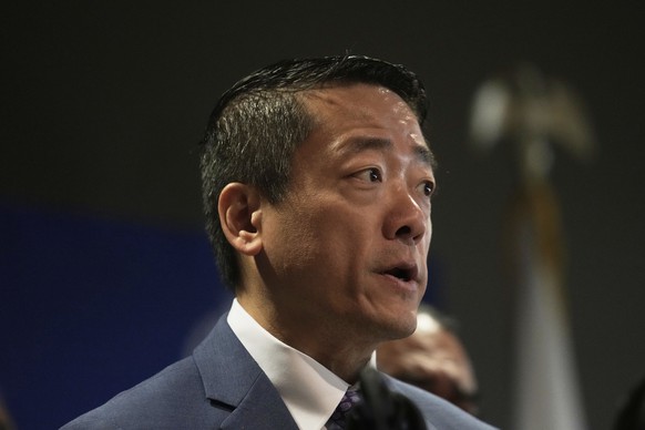Texas Rep. Gene Wu speaks during a news conference in Chicago on Tuesday, Aug 5, 2025. (AP Photo/Erin Hooley)
Election-2026-Texas-Redistricting