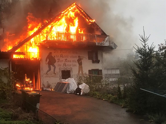 Zwei Verletzte bei Brand in Mellikon AG