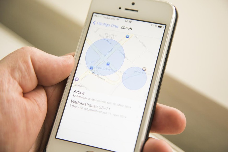 Die iPhone-Funktion «Häufige Orte» findet sich gut versteckt in den Einstellungen unter «Datenschutz», «Ortungsdienste» und «Systemdienste».