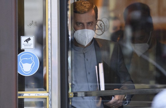 epa09118741 Iran&#039;s Governor to the International Atomic Energy Agency (IAEA), Kazem Gharib Abadi leaves after a JCPOA Joint Commission meeting in Vienna, Austria, 06 April 2021. The Joint Commiss ...