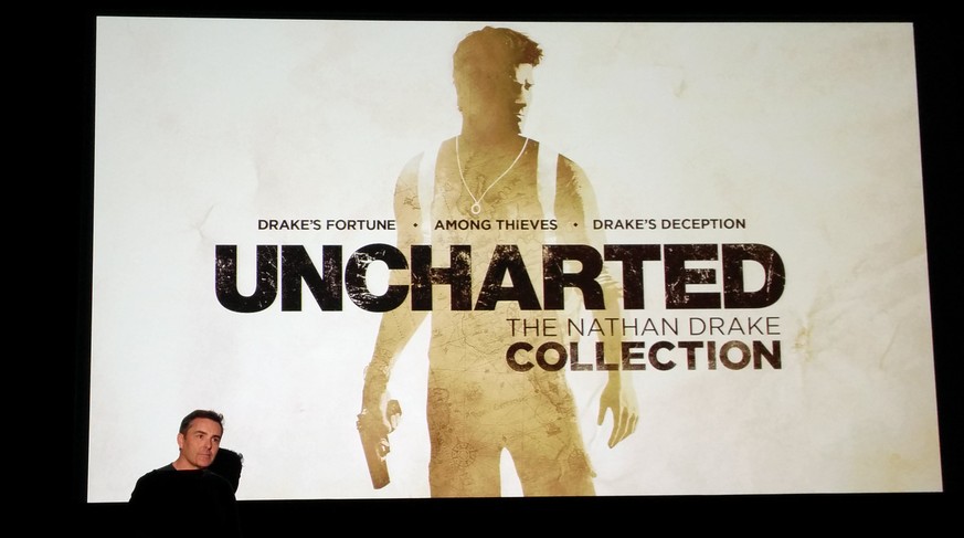 Dass North zu Recht Gesicht und Stimme des abenteuerlustigen Nathan Drake ist, wird schon nach wenigen Minuten klar. Als bei der Präsentation der Spieldemo die Leinwand schwarz bleibt, improvisiert No ...