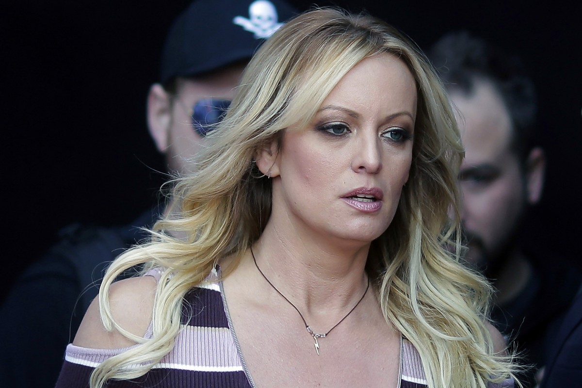 FILE - Stormy Daniels arrives at an event in Berlin, on Oct. 11, 2018. Witness testimony in Donald Trump's hush money trial is set to move forward again and all eyes are on who will be called nex ...