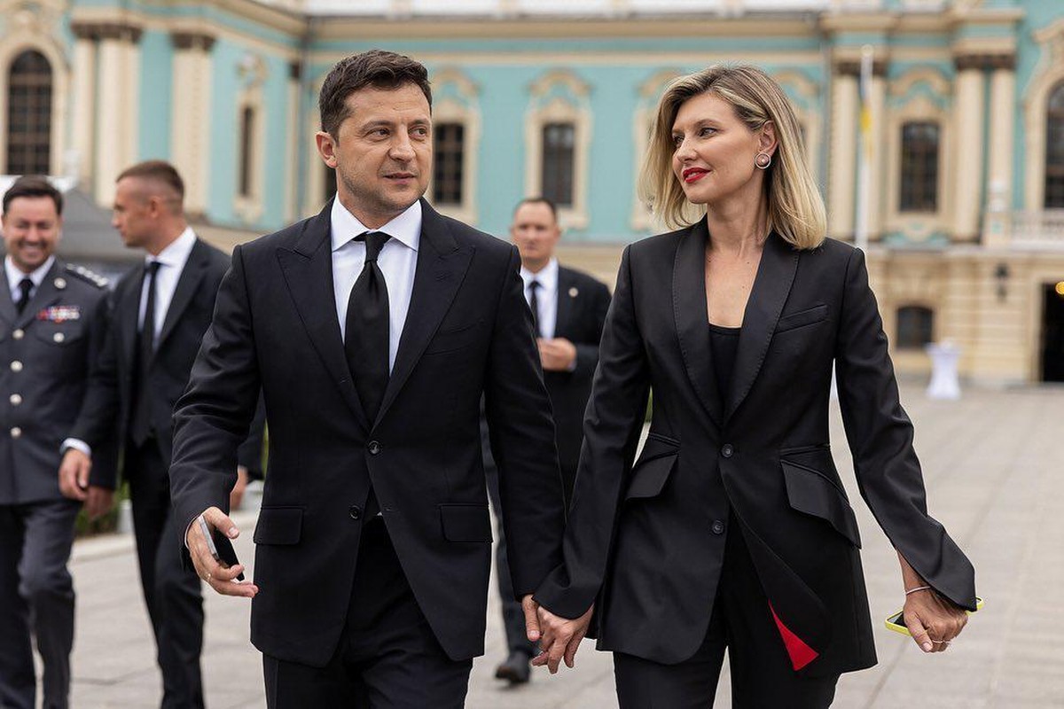 Olena et Volodymyr Zelensky, en août 2021.