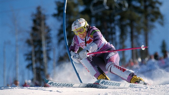 Vreni Schneider im Winter 1989 in Vail.