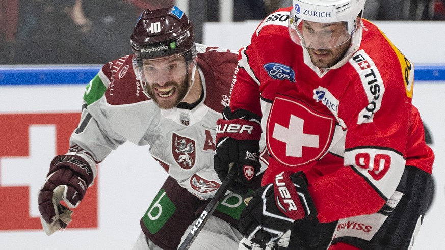 Die Schweizer Eishockey-Nati schlägt Lettland auch im zweiten Test - watson