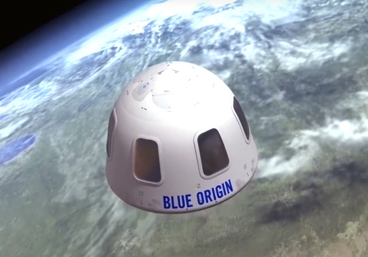 FILE - This undated illustration provided by Blue Origin shows the capsule that the company aims to take tourists into space. Jeff Bezos' rocket company is already calling its future clients &quo ...