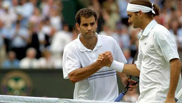 2001 besiegte Roger Federer Pete Sampras in Wimbledon im einzigen Duell der beiden. Es war eine Art Wachablösung im Männertennis.