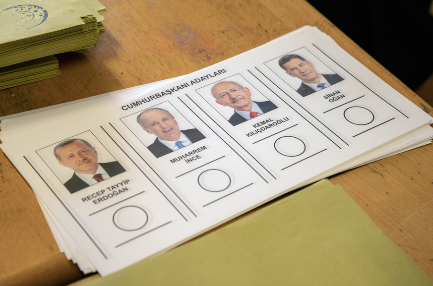 Die Präsidentschaftskandidaten für die Wahlen 2023 in der Türkei.