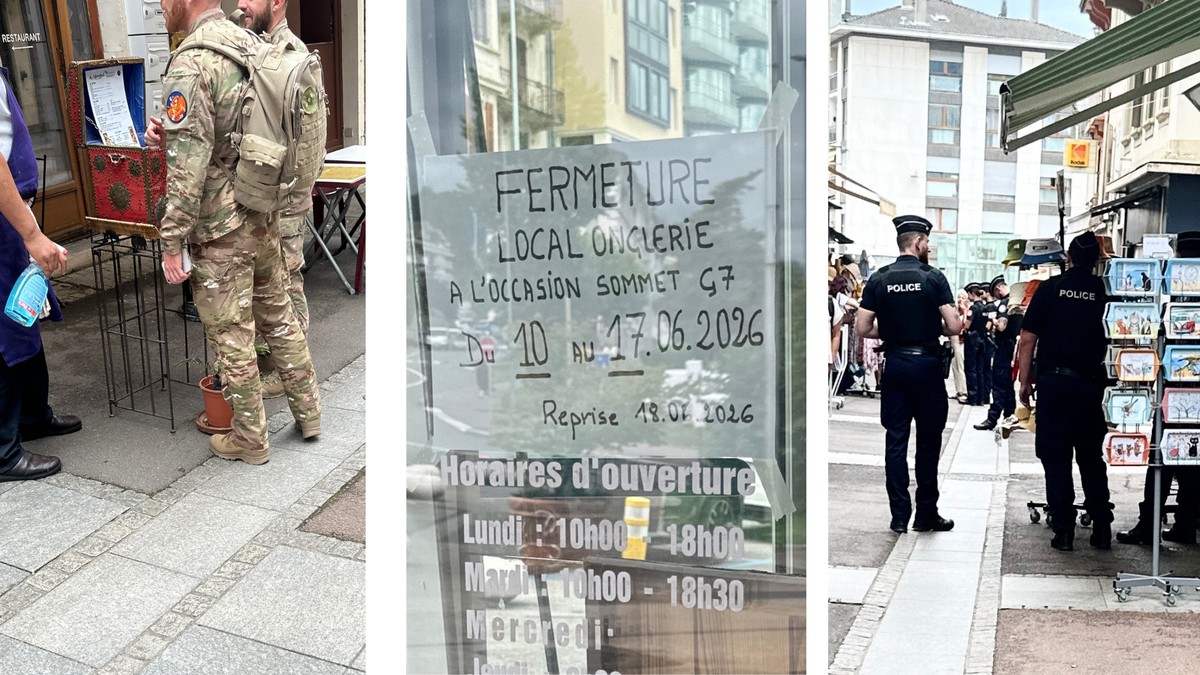 Evian étouffe déjà avant le G7: immersion dans une ville assiégée