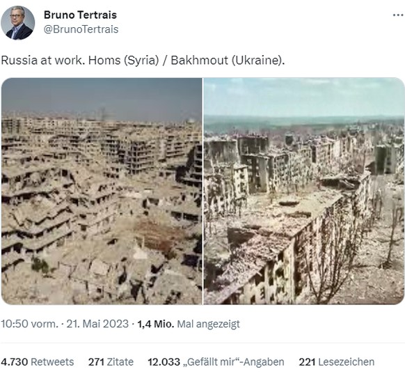 Homs in Syria and Bakhmut in Ukraine.