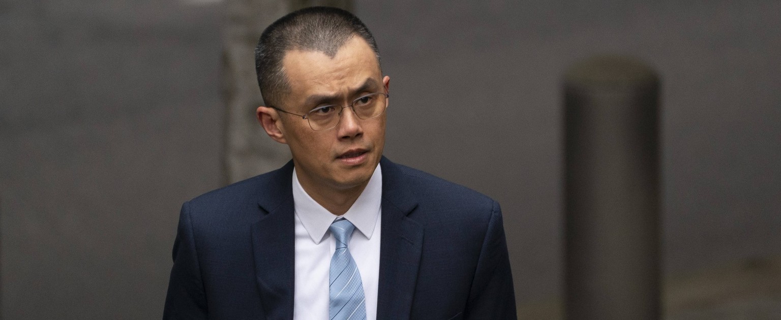 April 30, 2024, Seattle, Washington, USA: Changpeng Zhao, former chief executive officer of Binance, arrives at federal court in Seattle, Washington, US, on, April 30, 2024. Zhao was sentenced to four ...