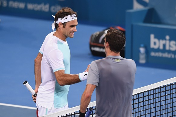 Nach 55 Minuten schon zum Handshake: Roger Federer mit starkem Start ins neue Jahr.