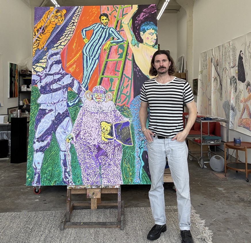 John Brooks in seinem Atelier in Los Angeles.