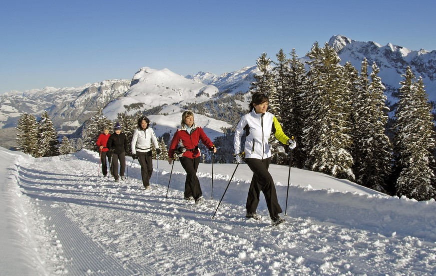 Rauszeit kurze Winterwanderungen Schweiz Emmeten Ängi Klewenalp