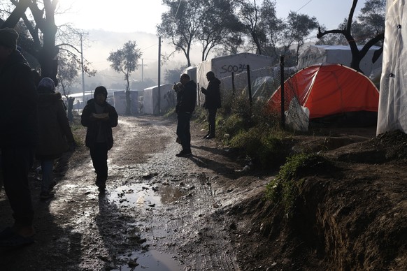 Unzureichende Hygiene-Bedingungen, mangelnde medizinische Versorgung: Das Lager Moria auf Lesbos.