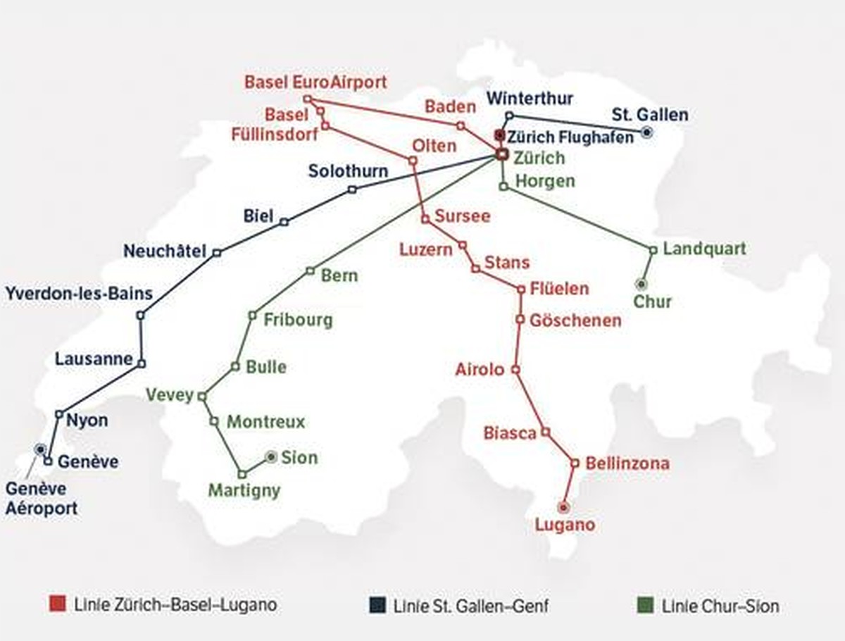 Eurobus Strecken