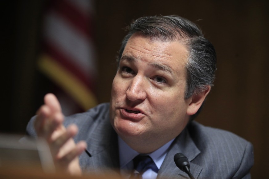 FILE - In this Sept. 6, 2017, file photo, Senate Judiciary Committee member Sen. Ted Cruz, R-Texas, speaks during the committee&#039;s hearing on Capitol Hill in Washington. Cruz&#039;s Twitter accoun ...