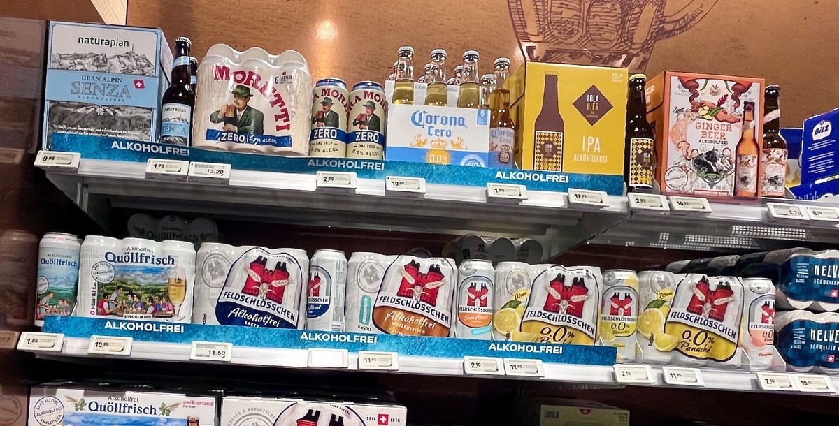 Alkoholfreies Bier - im lokalen Grossverteiler, etwa.