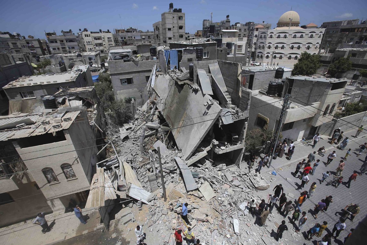 Bild der Zerstörung von Gaza-Stadt.