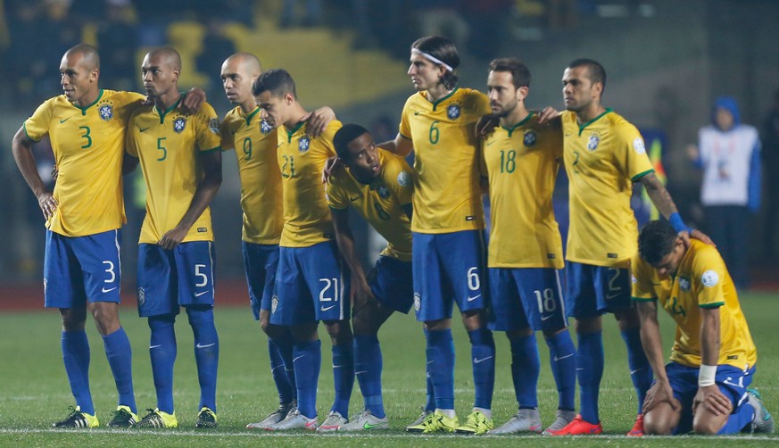 Aus im Viertelfinal bei der Copa America 2015: Brasiliens Bilanz in Ernstkämpfen ist seit dem WM-Halbfinal 2014 negativ.<br data-editable="remove">