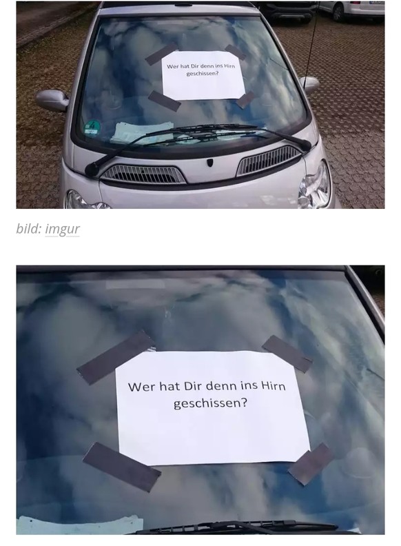 Fail! Diese 15 Leute stellen sich beim Parkieren NOCH blöder an als alle, die du kennst
Bei Nummer 5 kann man nur noch eine Woche frei nehmen um 154 h facezupalmen. Überhaupt sind diese Beispiele nur  ...