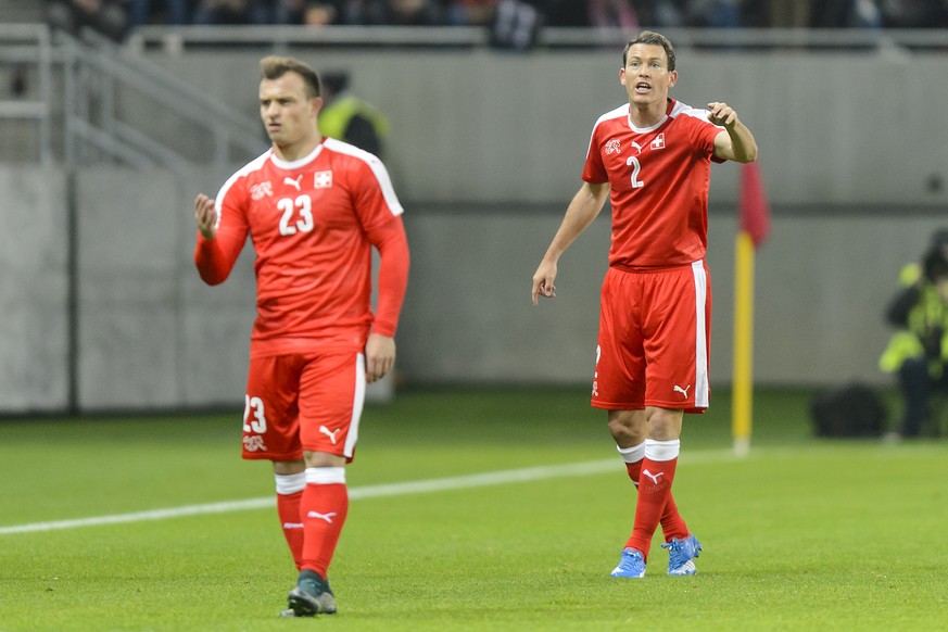 Shaqiri und Lichtsteiner scheinen das Heu nicht auf der gleichen Bühne zu haben.