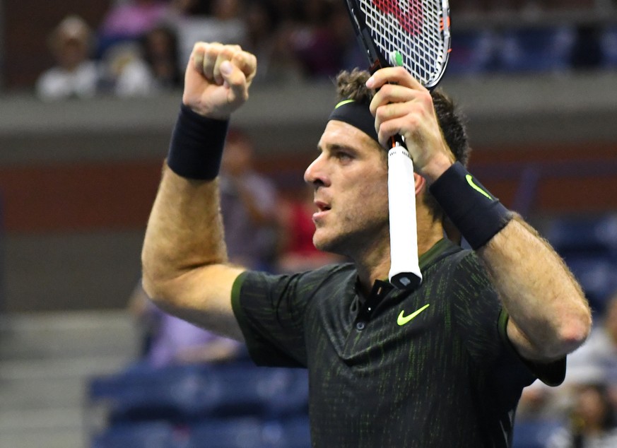 Sept 1, 2016; New York, NY, USA; Juan Martin del Potro of Argentina after beating Steve Johnson of the USA on day four of the 2016 U.S. Open tennis tournament at USTA Billie Jean King National Tennis  ...