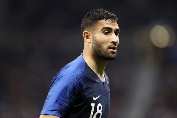 epa06797787 Nabil Fekir of France during the International Friendly soccer match between France and USA in Lyon, France, 09 June 2018. EPA/ALEX MARTIN