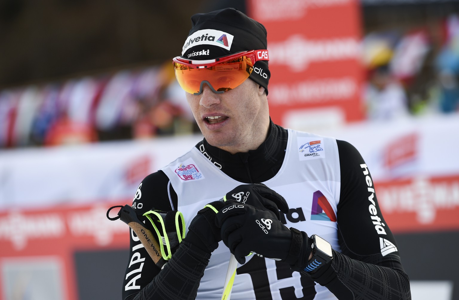 Zufrieden: Cologna schliesst die Tour de Ski auf dem 5. Rang ab.