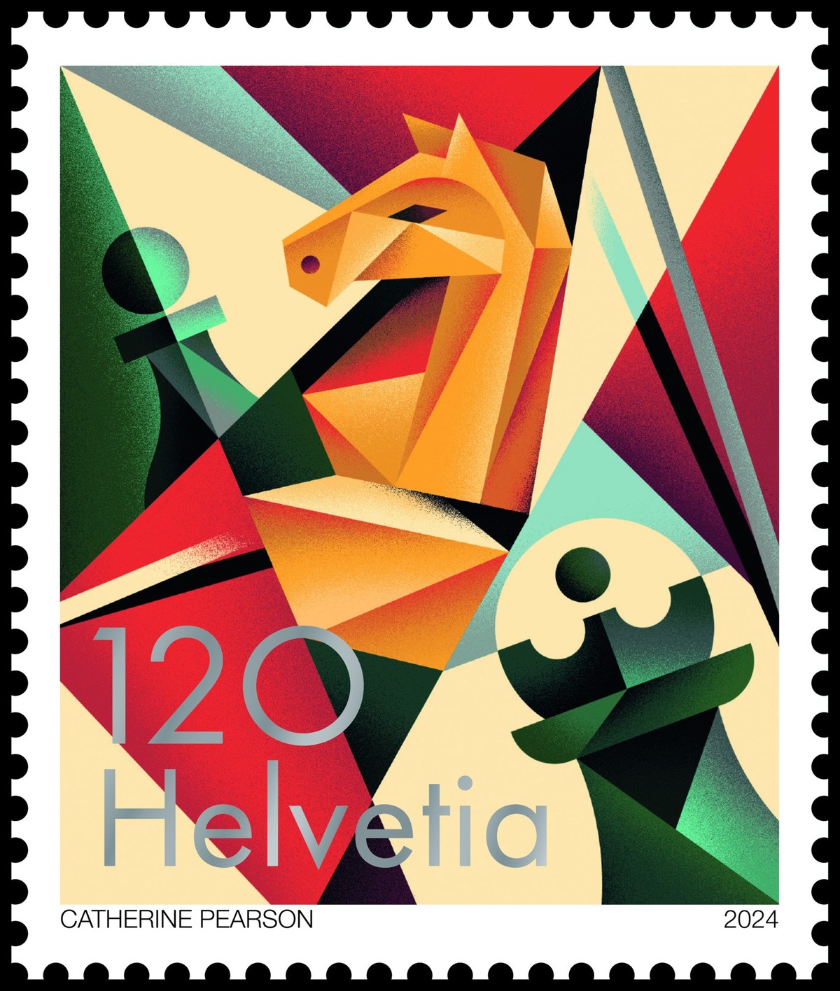 Post Sonderbriefmarke Jubiläum Weltschachverband