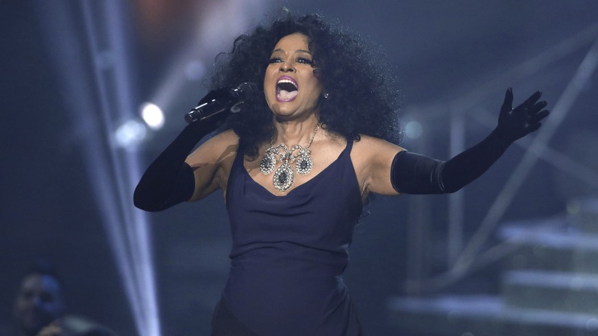 Diana Ross performs at the American Music Awards at the Microsoft Theater on Sunday, Nov. 19, 2017, in Los Angeles. (Photo by Matt Sayles/Invision/AP)