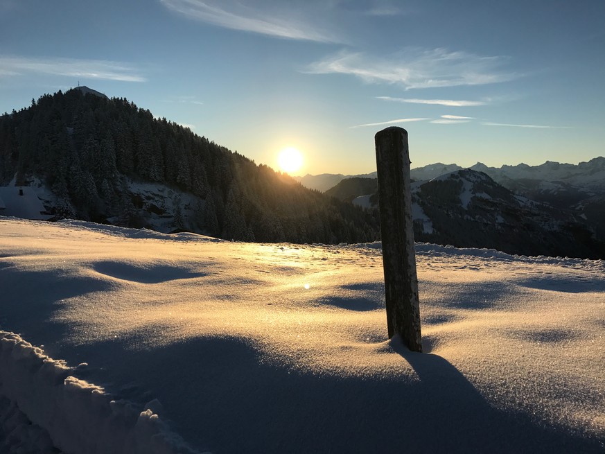 Rigi, Sonnenaufgang, fotografiert mit iPhone 7