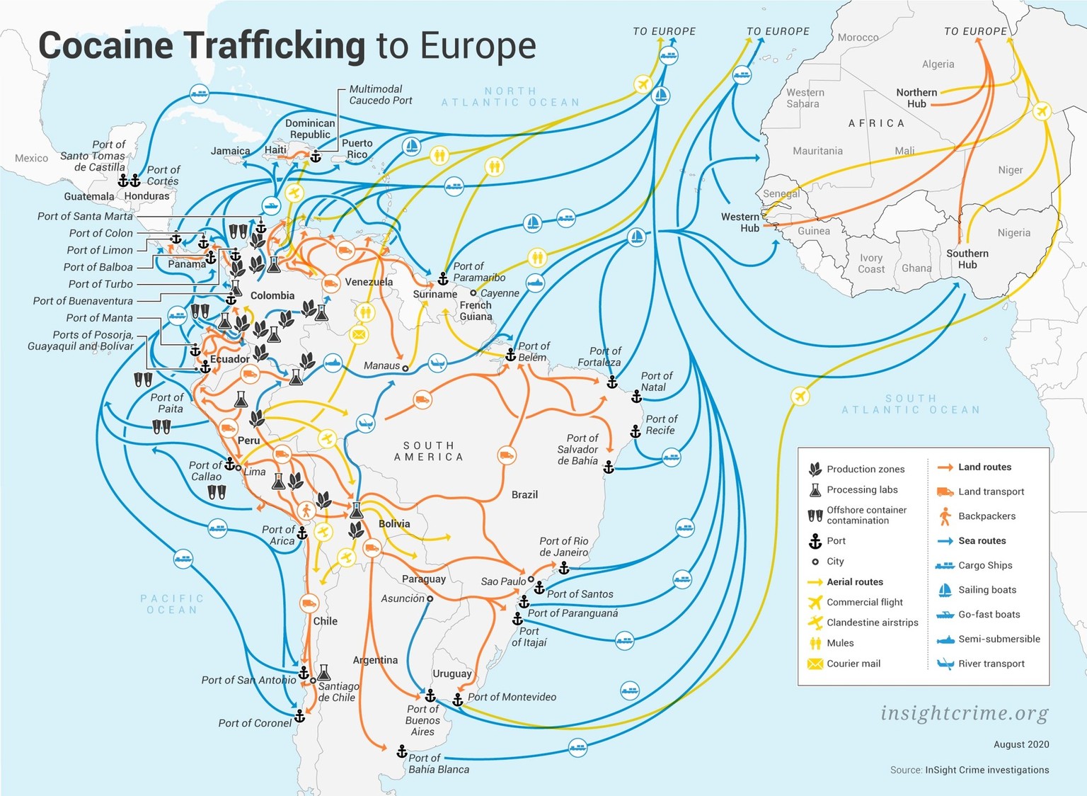 Kokain-Schmuggel nach Europa
https://insightcrime.org/investigations/cocaine-europe-underestimated-threat/