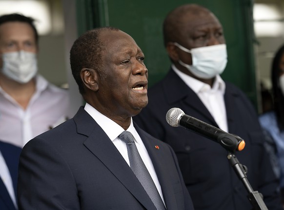 Ouattara in Abijan